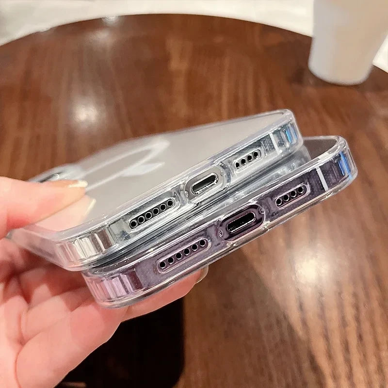 Magnetic Transparent Wireless Charge Phone Case