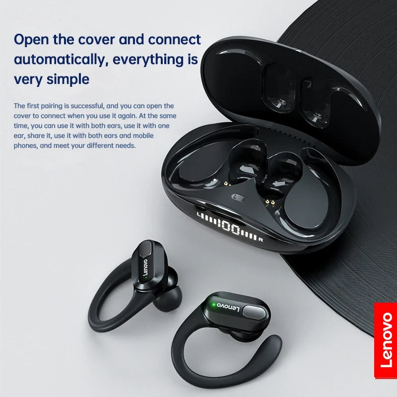 Wireless Sports Earphones – Secure Fit, Stereo Sound, Black