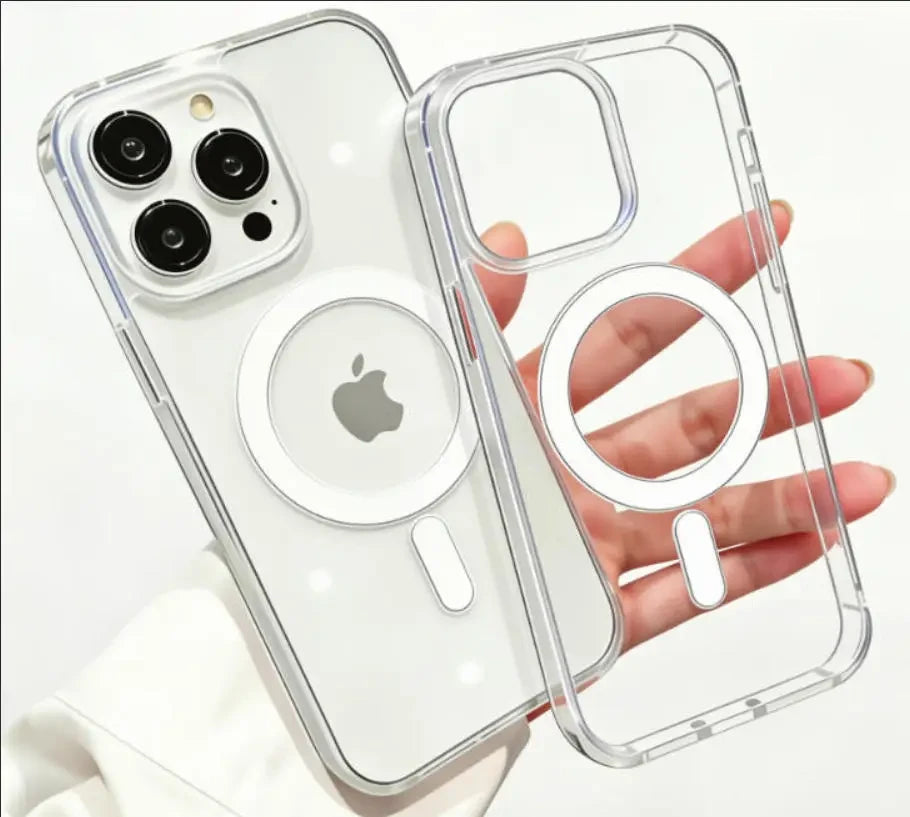 Magnetic Transparent Wireless Charge Phone Case