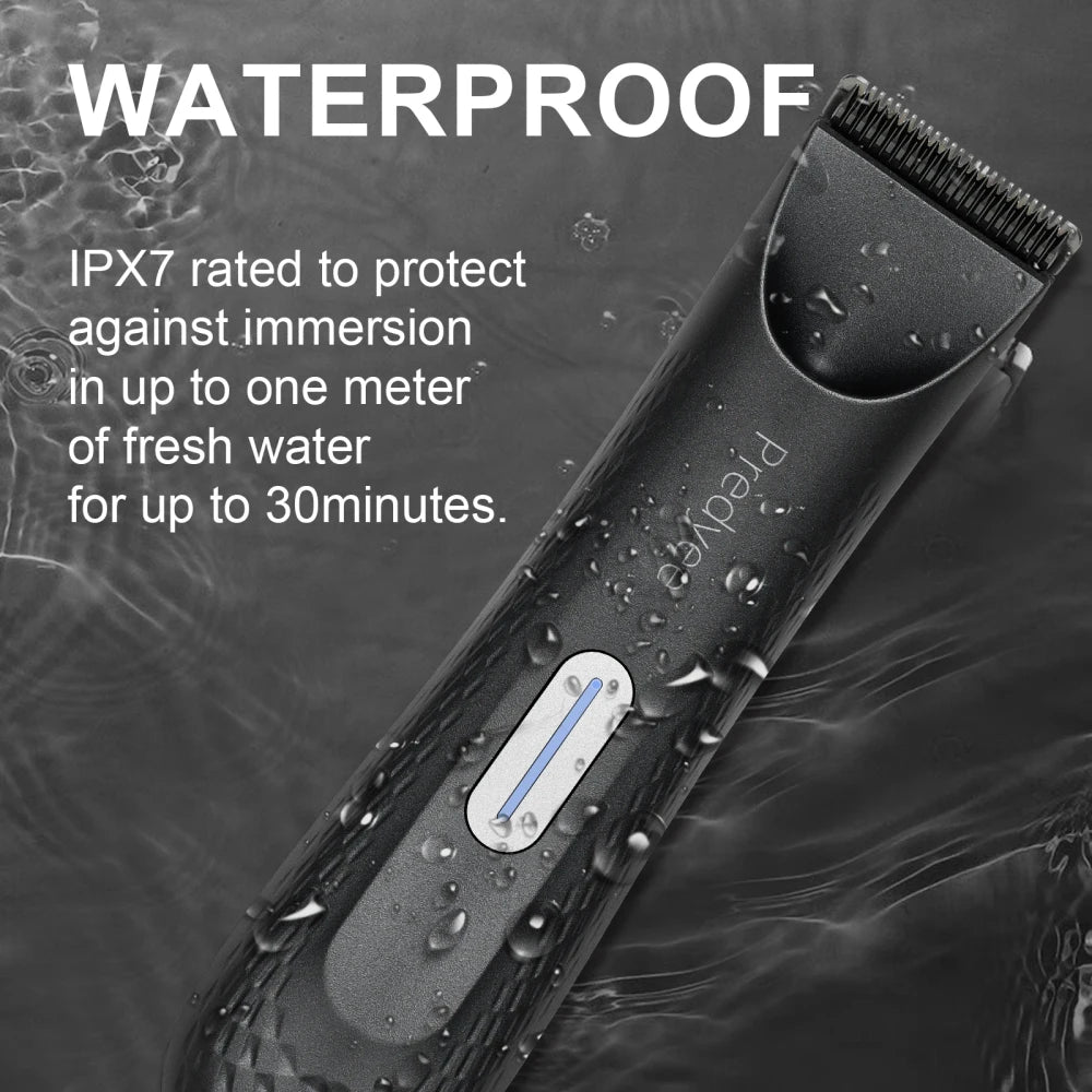 Waterproof Men Body Hair Trimmer