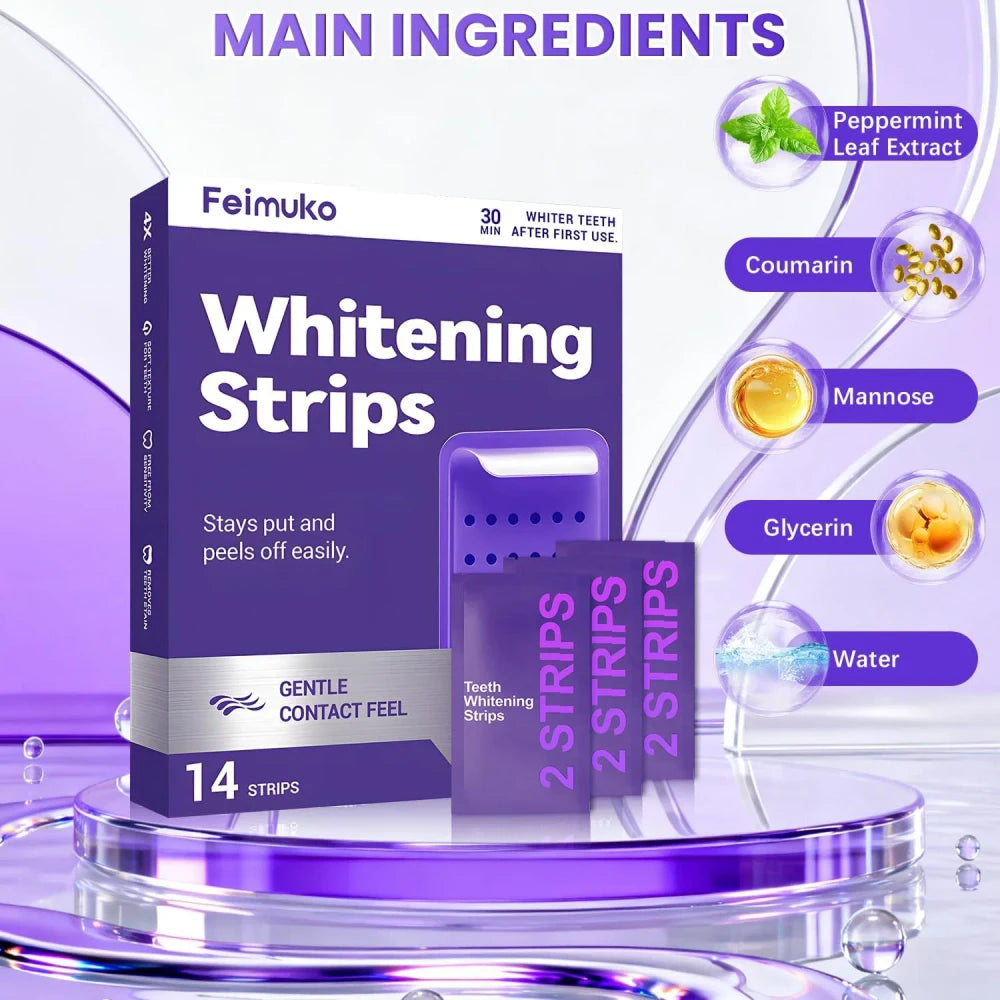 Purple Teeth Whitening Strips