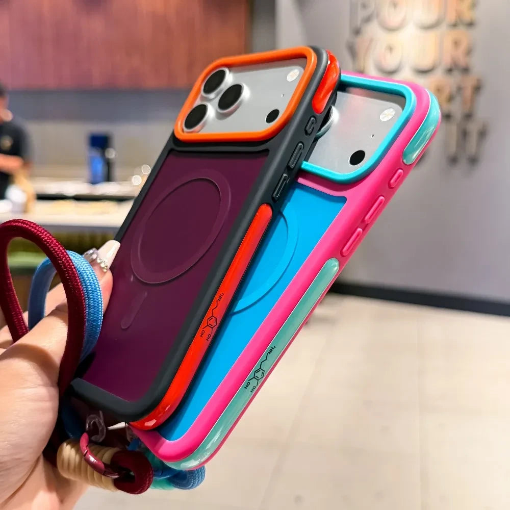 Magnetic Wrist Strap Phone Case