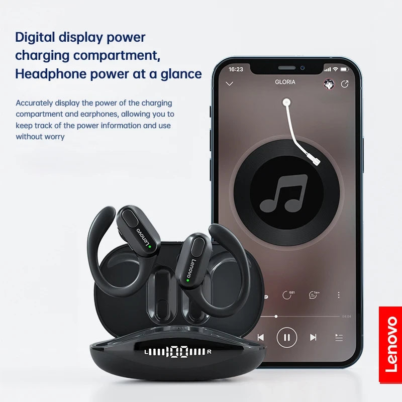 Wireless Sports Earphones – Secure Fit, Stereo Sound, Black