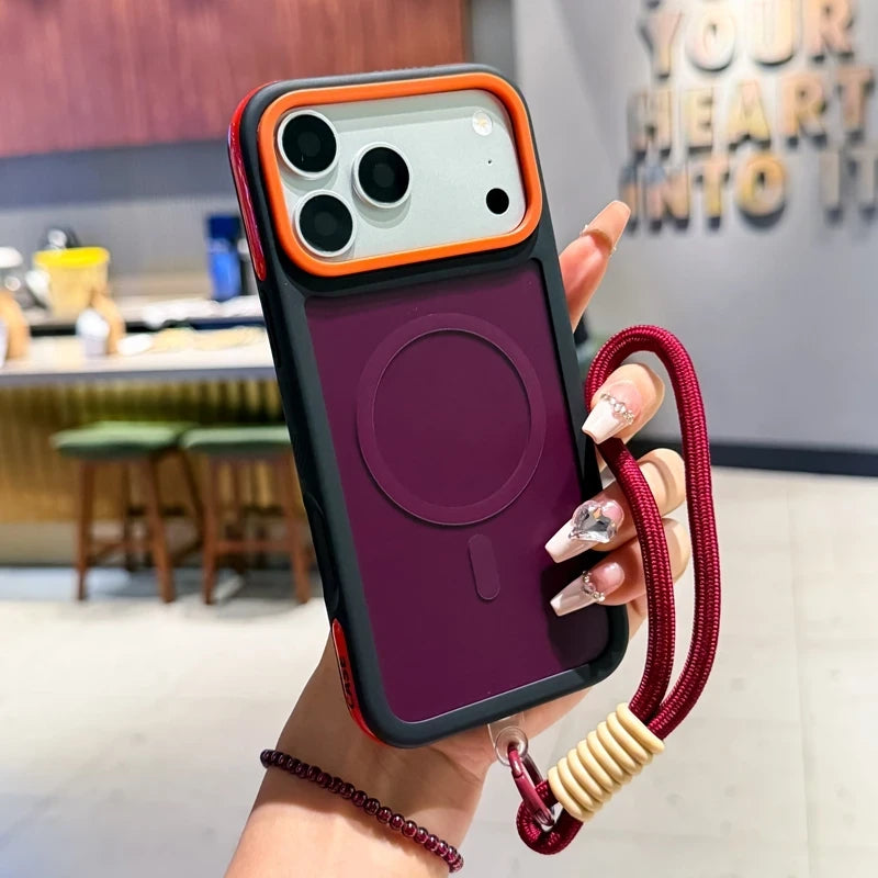 Magnetic Wrist Strap Phone Case