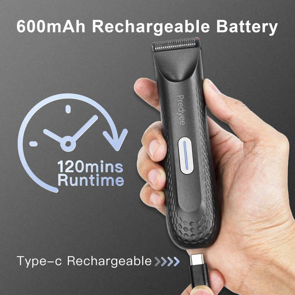 Waterproof Men Body Hair Trimmer