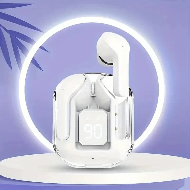 Wireless Bluetooth Earphones – Transparent, Noise Reduction, 5 Colors