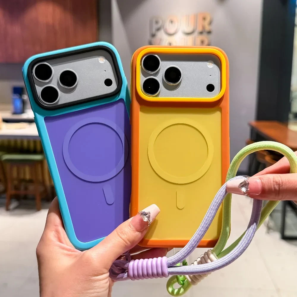 Magnetic Wrist Strap Phone Case