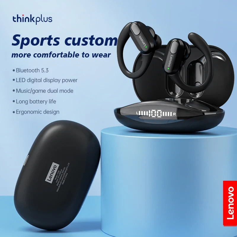 Wireless Sports Earphones – Secure Fit, Stereo Sound, Black
