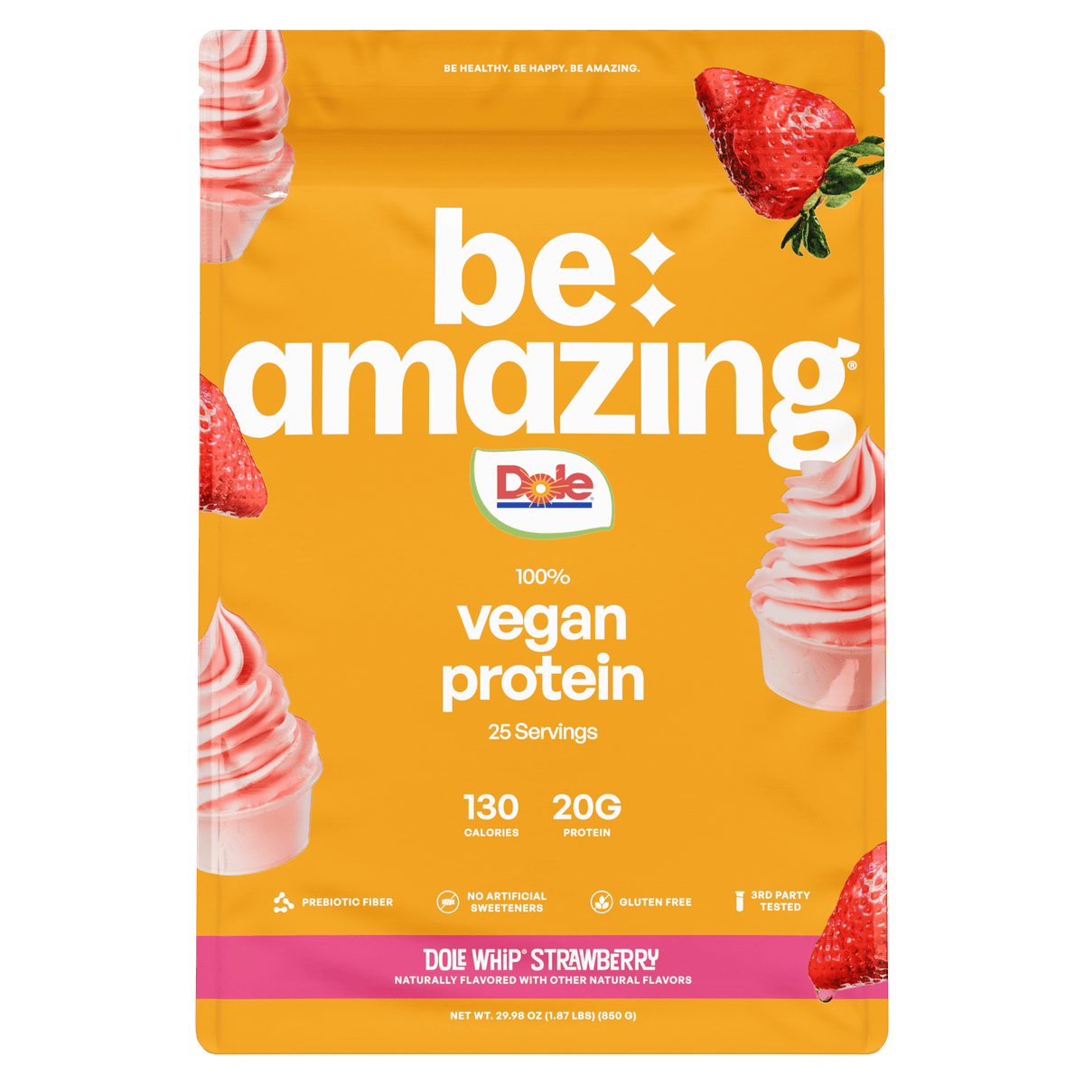 Vegan Protein Powder – 20g Protein, 25 Servings, Multiple Flavors