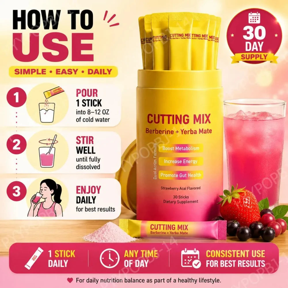 Berberine & Yerba Mate Drink Mix – Daily Weight Management Supplement