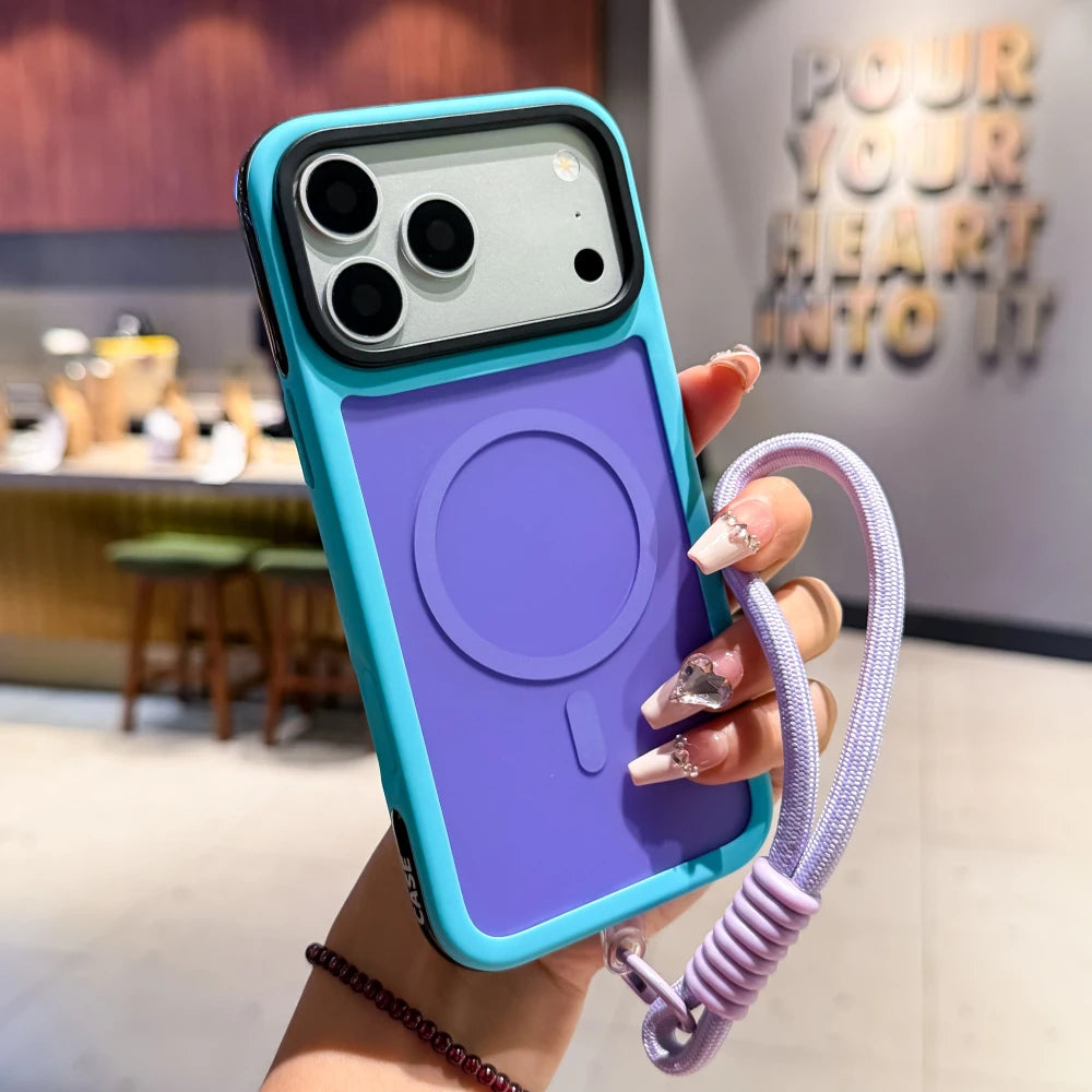 Magnetic Wrist Strap Phone Case
