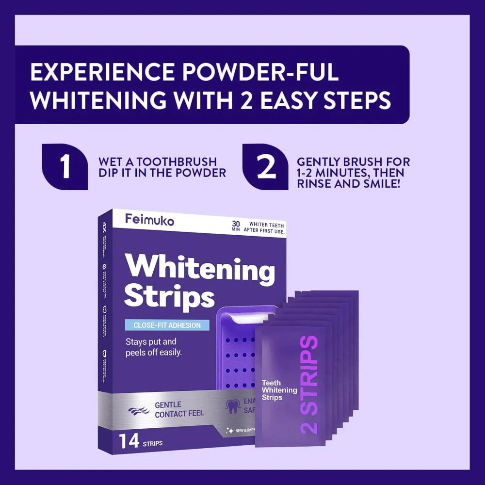 Purple Teeth Whitening Strips