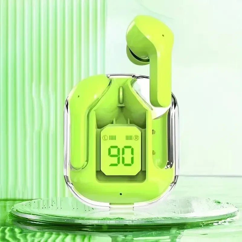 Wireless Bluetooth Earphones – Transparent, Noise Reduction, 5 Colors
