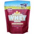 Whey Protein Isolate – Organic Vanilla, 28g Protein, 2lb–36lb
